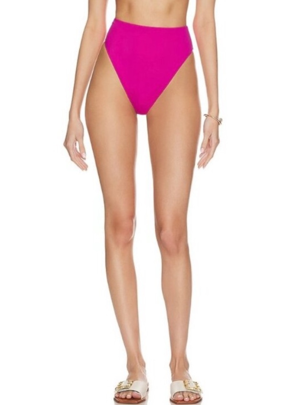 Cleobella NWT Alice Bikini Bottom X Small & X Large Magenta Pink High Waist